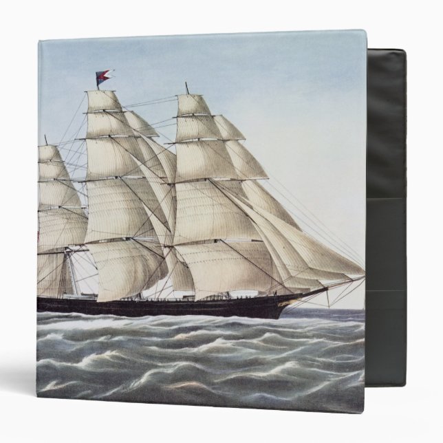 The Clipper Ship "Flying Cloud" 3 Ring Binder (Front/Inside)