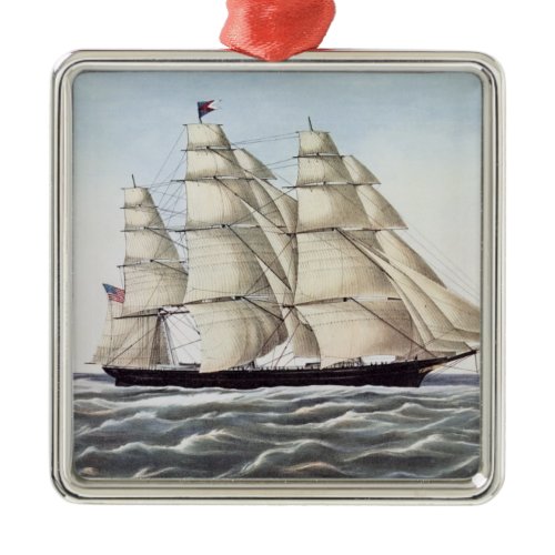 The Clipper Ship "Flying Cloud" Metal Ornament