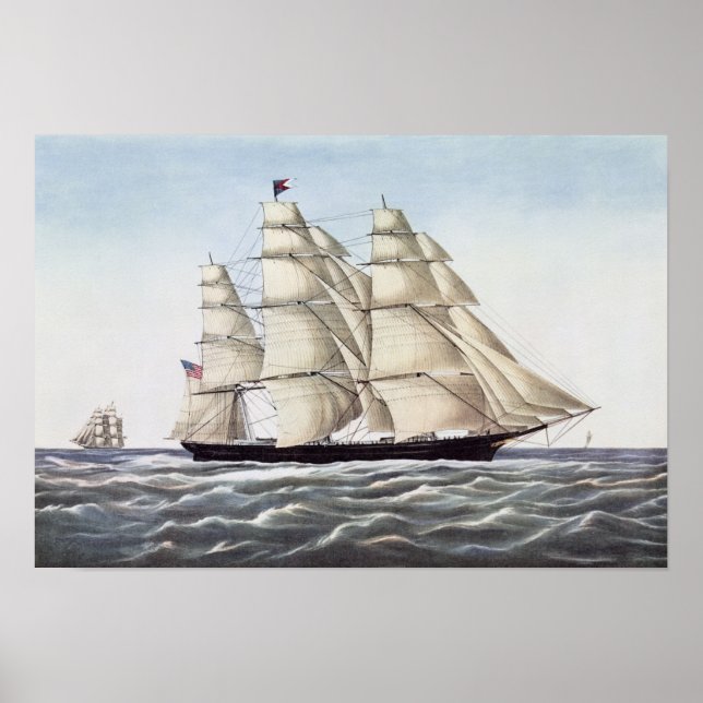 The Clipper Ship "Flying Cloud" Poster (Front)