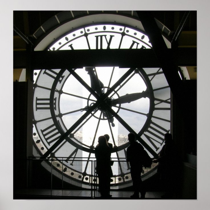 The Clock at Musee d'Orsay Poster | Zazzle