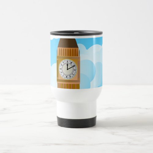 The Clock tower  Big Ben Travel Mug