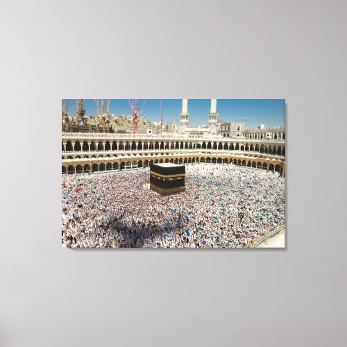 The Clock Tower shadows the Hujaj Canvas Print