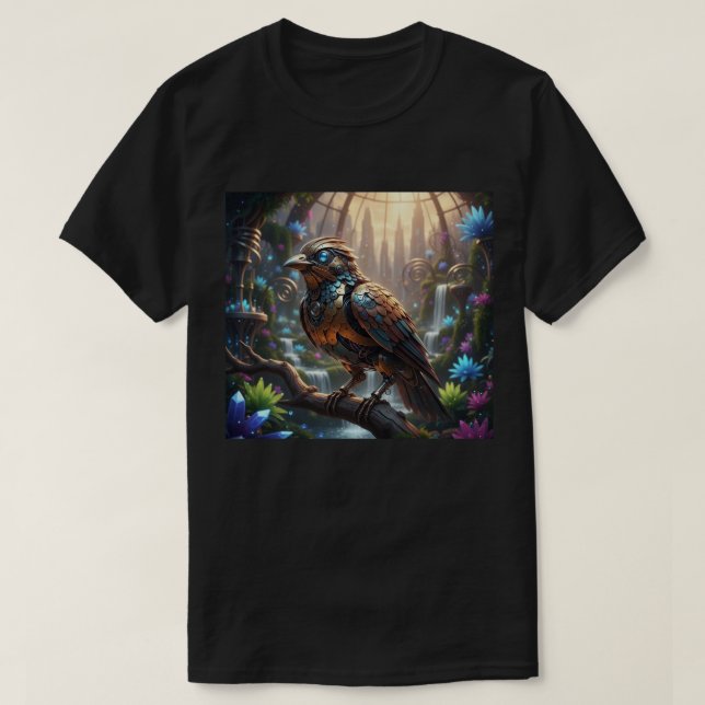 The Clockwork Songbird T-Shirt (Design Front)