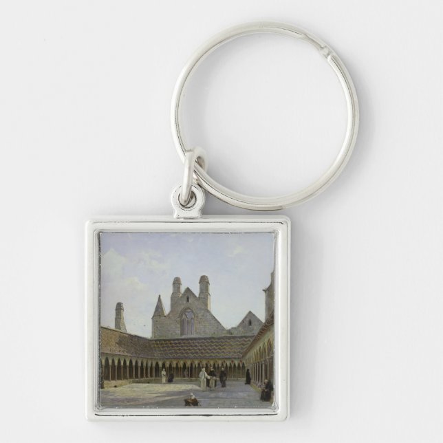 The Cloister of Mont Saint-Michel Keychain (Front)