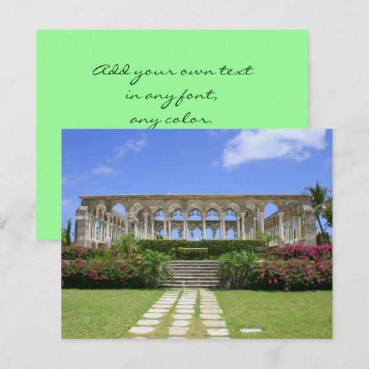 The Cloisters, Paradise Island, Bahamas (Front/Back)