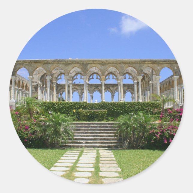 The Cloisters, Paradise Island, Bahamas Classic Round Sticker (Front)
