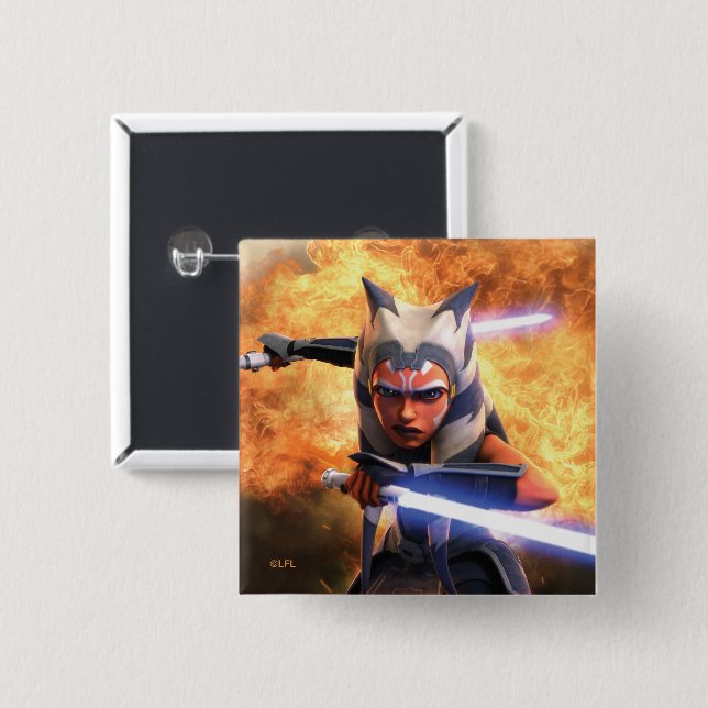 The Clone Wars | Ahsoka Tano Button (Front & Back)