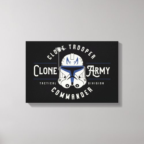 The Clone Wars  Clone Army Emblem Canvas Print