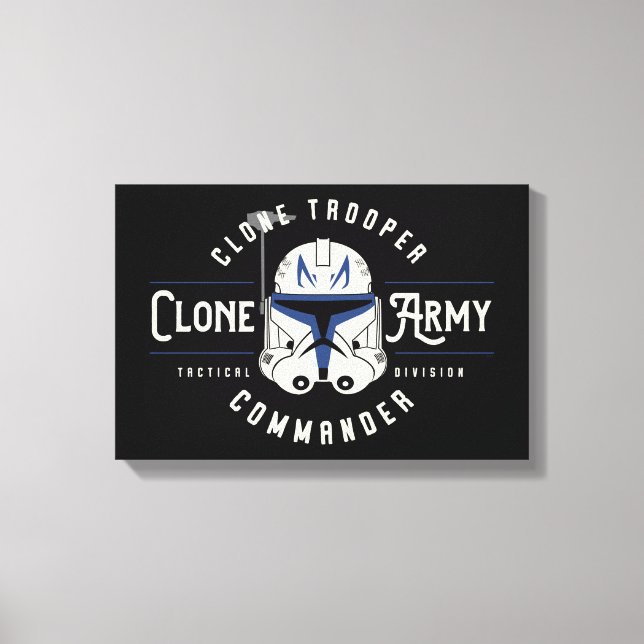 The Clone Wars | Clone Army Emblem Canvas Print (Front)