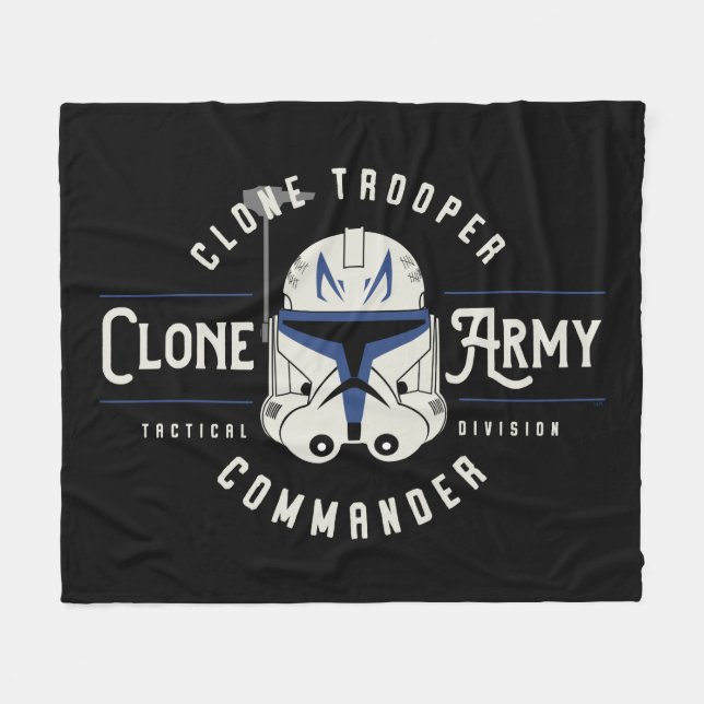 The Clone Wars | Clone Army Emblem Fleece Blanket (Front (Horizontal))