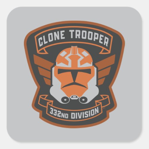 The Clone Wars  Clone Trooper Emblem Square Sticker