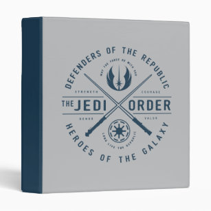 The Clone Wars   Jedi Sabers Emblem 3 Ring Binder