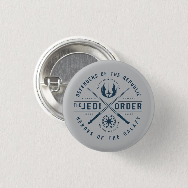 The Clone Wars | Jedi Sabers Emblem Button (Front & Back)