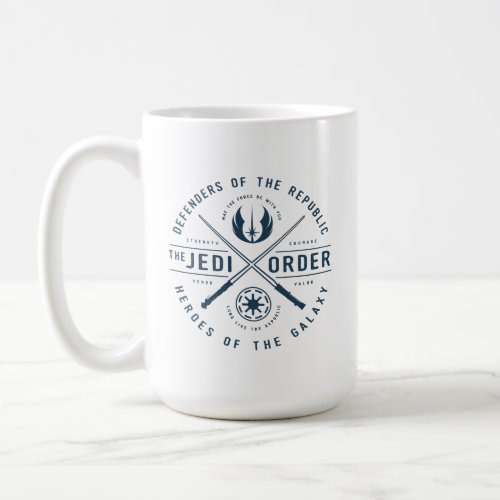 The Clone Wars  Jedi Sabers Emblem Coffee Mug