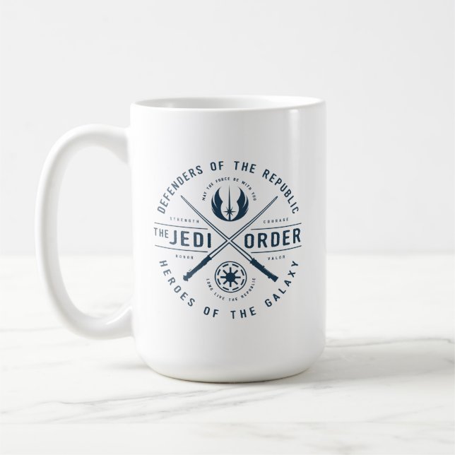 The Clone Wars | Jedi Sabers Emblem Coffee Mug (Left)