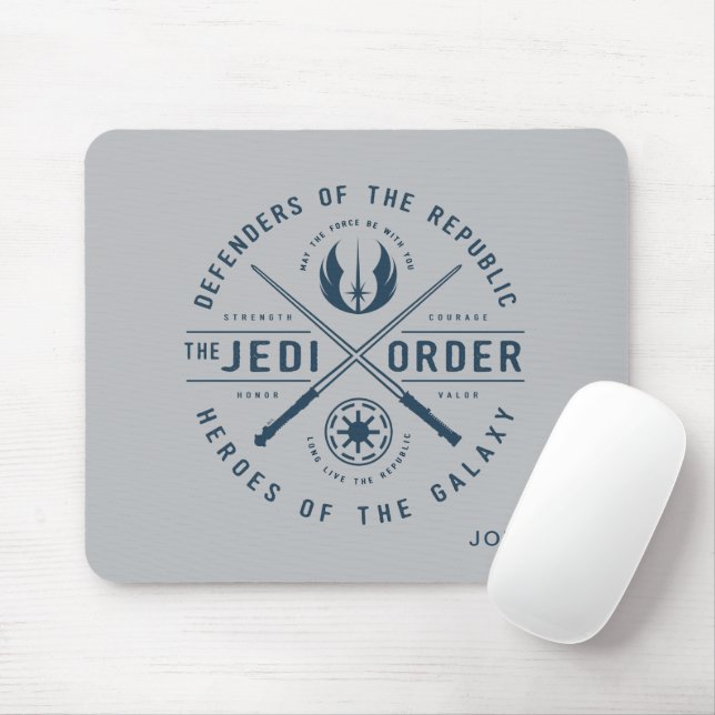 The Clone Wars | Jedi Sabers Emblem Mouse Pad (With Mouse)