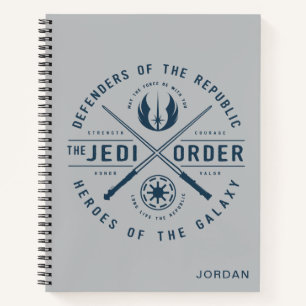 The Clone Wars Jedi Sabers Emblem Notebook