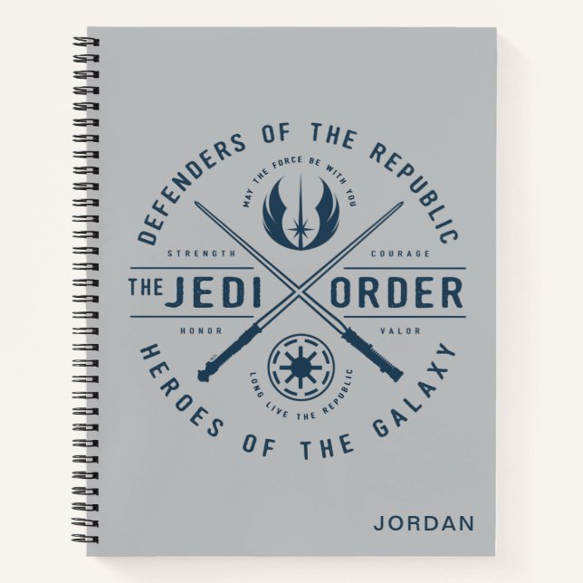 The Clone Wars | Jedi Sabers Emblem Notebook (Front)