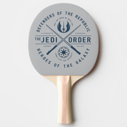 The Clone Wars  Jedi Sabers Emblem Ping Pong Paddle