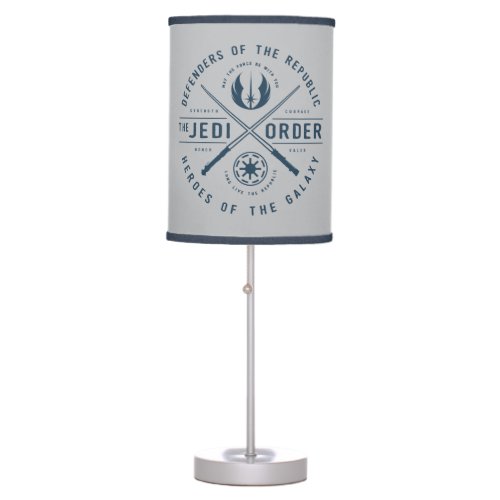The Clone Wars  Jedi Sabers Emblem Table Lamp