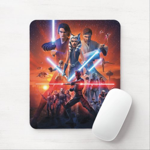 The Clone Wars Poster Art Mouse Pad