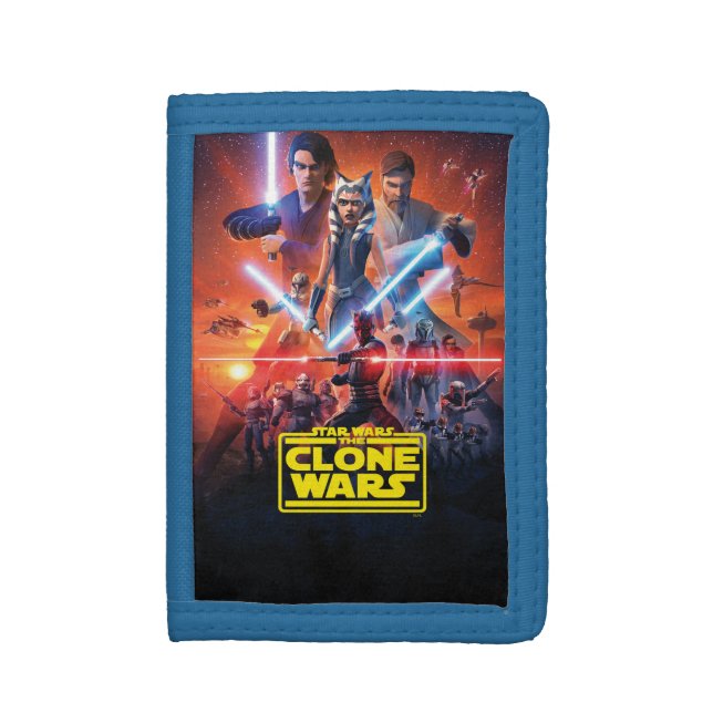 The Clone Wars Poster Art Trifold Wallet (Front Vertical)