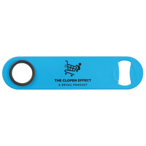 The Clopen Effect _ Black Logo Credit Card Bottle  Bar Key