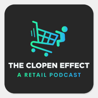 The Clopen Effect Square Sticker