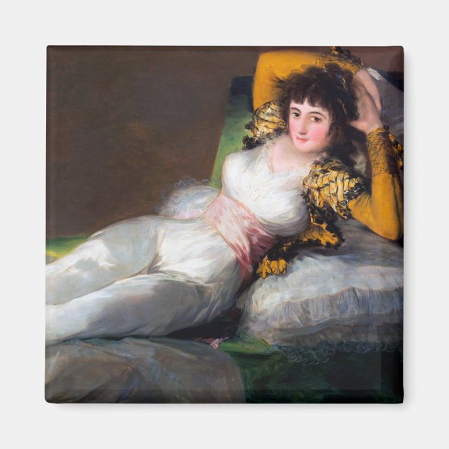 The Clothed Maja, Francisco Goya, 1798-1803 Magnet (Front)