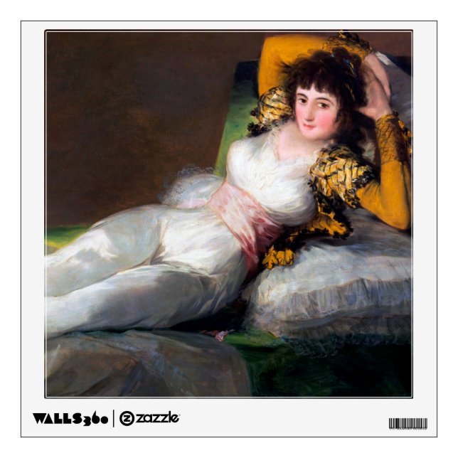 The Clothed Maja, Francisco Goya, 1798-1803 Wall Decal (Front)