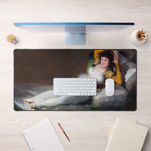 The Clothed Maja, Francisco Goya Desk Mat (Office 1)