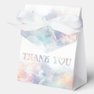 The Cloud Nine Rainbow fluffy cloud Baby Shower Favor Boxes