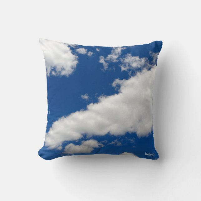 The Cloud Pill (style D) Throw Pillow (Front)