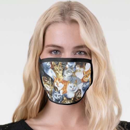 The Clowder of CATS Face Mask