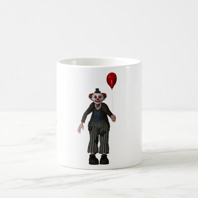 The clown and his balloon coffee mug (Center)
