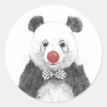 The Clown Classic Round Sticker by bsolti at Zazzle