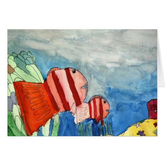 The Clown Fish Sea Anemone Cards (Front Horizontal)