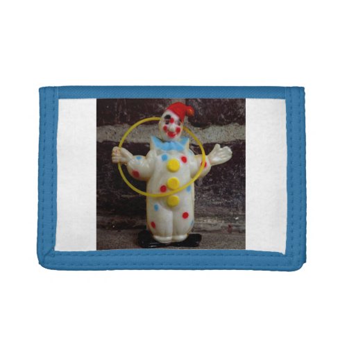 The Clown	front and back Tri_fold Wallet