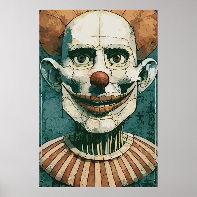 the Clown Puppet Portrait Poster (Front)