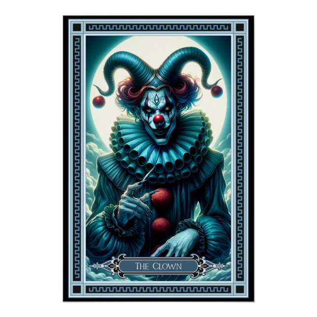 The Clown Tarot Card Poster (Front)