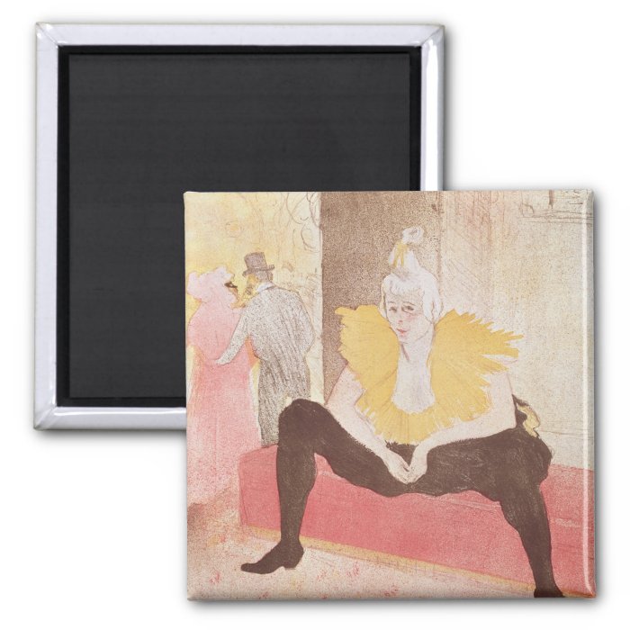 The Clowness Cha U Kao Seated, 1896 Fridge Magnet