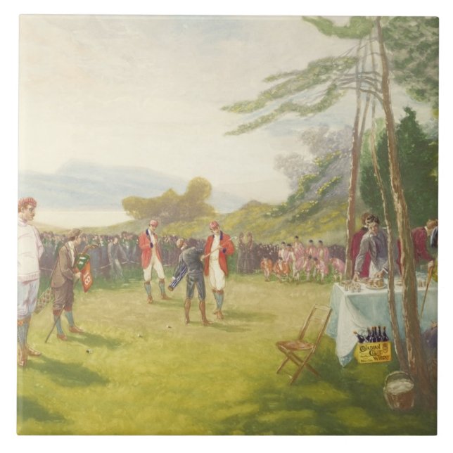 The Club's the Thing, published by Boupil and Co. Ceramic Tile (Front)