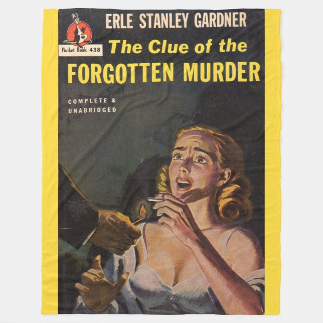 The Clue of the Forgotten Murder Fleece Blanket (Front)