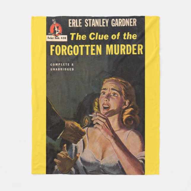 The Clue of the Forgotten Murder Fleece Blanket (Front)