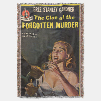 The Clue of the Forgotten Murder Throw Blanket