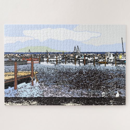 The Coast Marseillan South of France  Jigsaw Puzzle