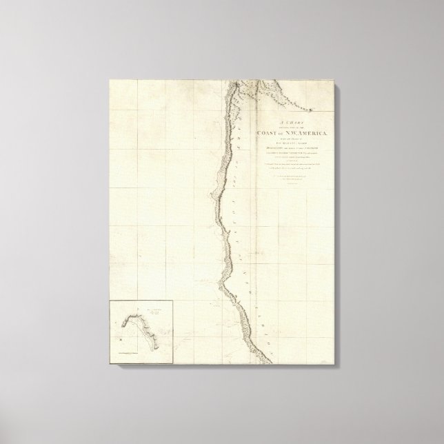 The Coast of North West America Canvas Print (Front)