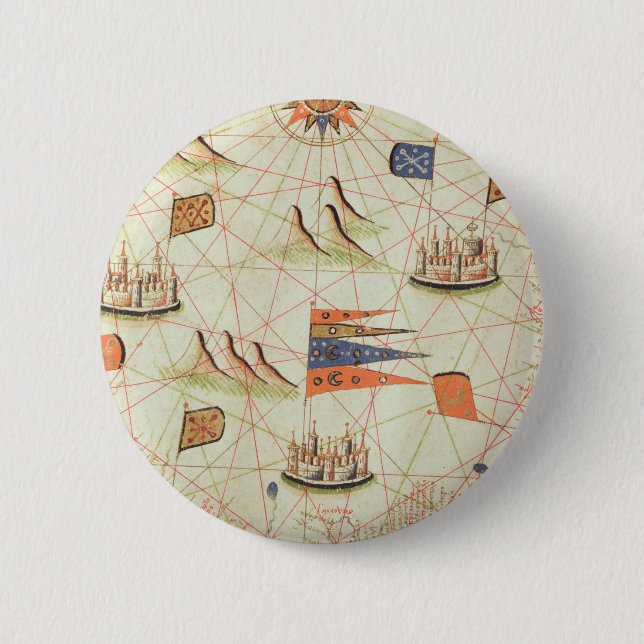 The Coast of Tunisia and the Gulf of Gabes Button (Front)