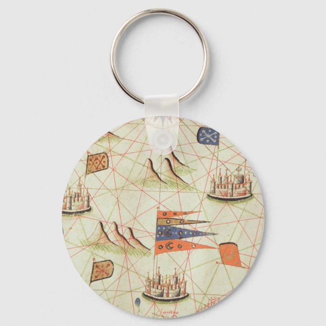 The Coast of Tunisia and the Gulf of Gabes Keychain (Front)