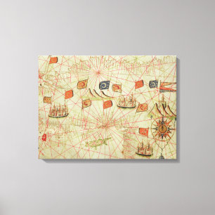 The Coast of Turkey and Cyprus Canvas Print